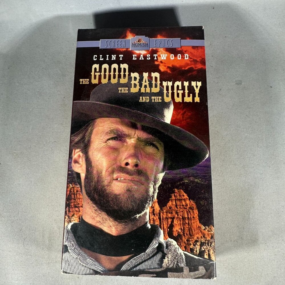 The Good The Bad And The Ugly Clint Eastwood MGM UA Home Video VHS 1966 Western